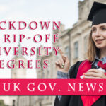 U K Government taking action against universities that sell overpriced and low-quality degrees.