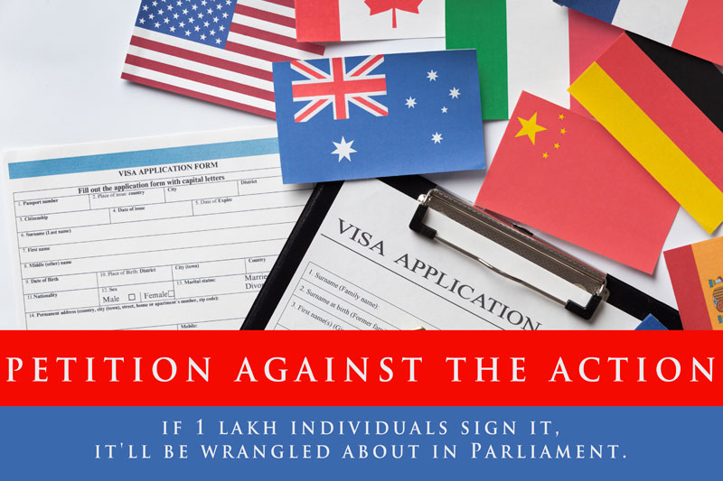 It isn’t conceivable to switch from a understudy visa to a work visa within the UK. Appeal against the action, if 1 lakh individuals sign it, it’ll be wrangled about in Parliament.