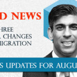 Three important updates regarding immigration in the UK are being discussed in this article. It focuses on the changes happening to UK visas in August 2023