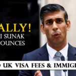 At last Rishi Sunak has declared a big increase in the fees for UK visas and immigration