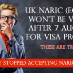 Have they stopped accepting NARIC (ECCTIS) for UK Visa Process?