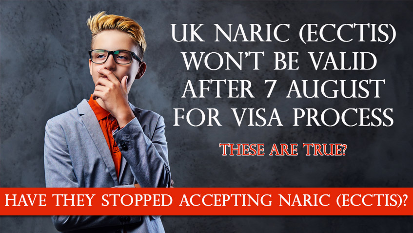 Have they stopped accepting NARIC (ECCTIS) for UK Visa Process?