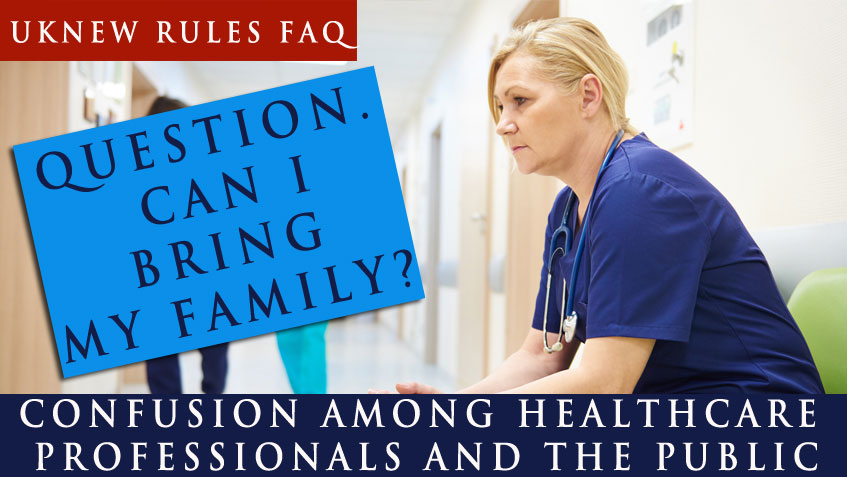 NHS Staffs Can Still Bring Dependents! NHS jobs london FAQ