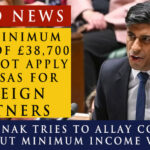 Rishi Sunak tries to allay concerns about minimum income visas: minimum wage 2023