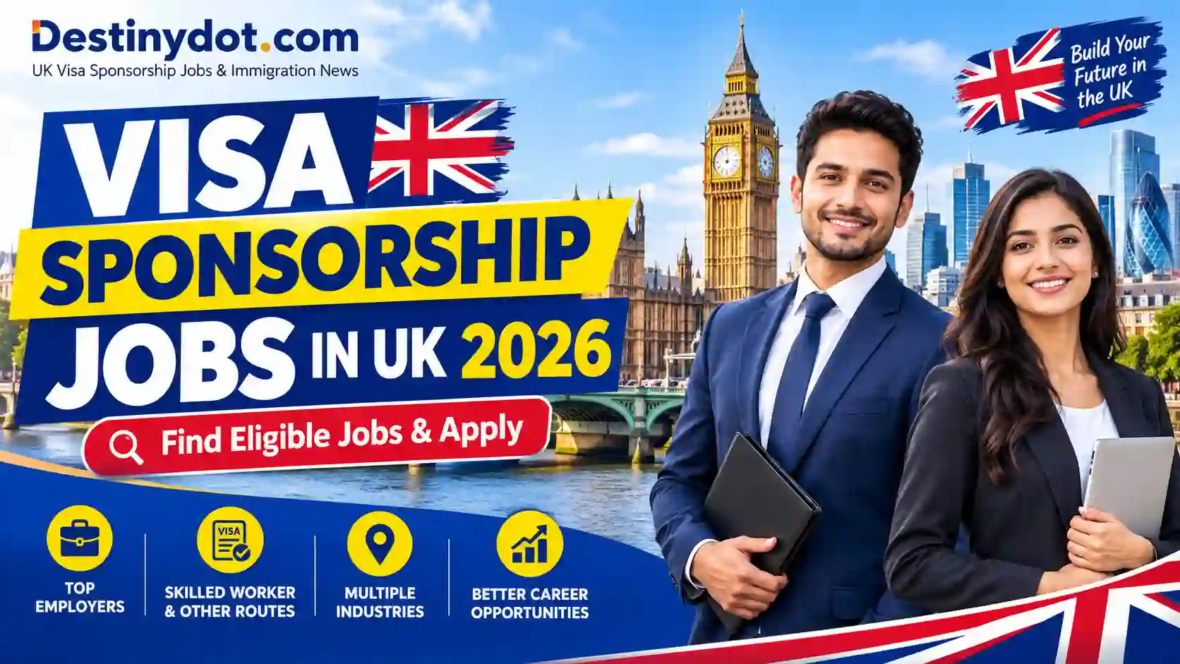 Visa sponsorship jobs in UK 2026 – find eligible jobs and apply.