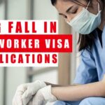 Large decline in visa applications for health and care workers