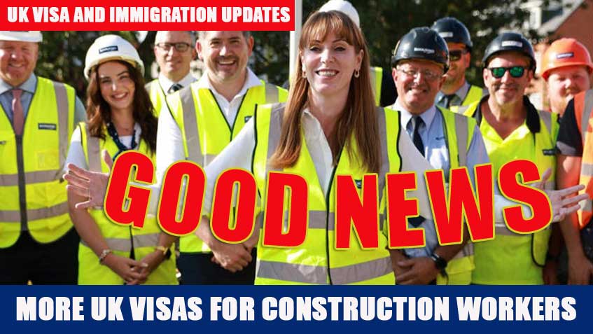 UK visas for construction workers