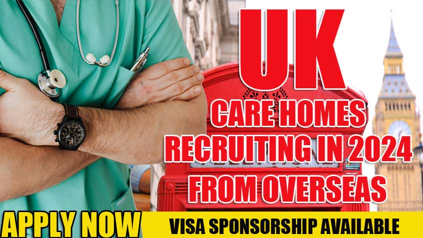 UK care homes currently recruiting overseas carers