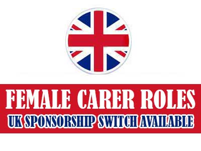 female carer roles with sponsorship switch options