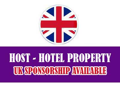 Host position at a Hotel property with UK visa sponsorship available