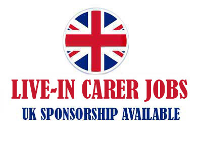 live-in carer jobs in the UK with sponsorship available