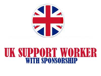 UK Support Worker roles with sponsorship