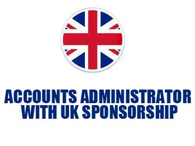 Accounts Administrator roles with UK sponsorship