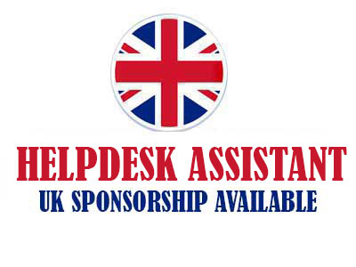 Helpdesk Assistant role with UK sponsorship