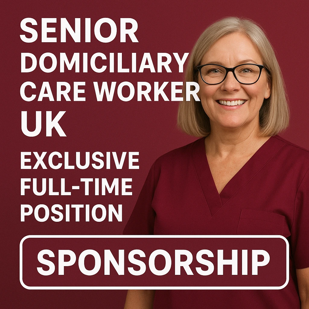 Senior Domiciliary Care Worker UK – Exclusive Full-Time Position with Sponsorship 3 Senior Domiciliary Care Worker UK