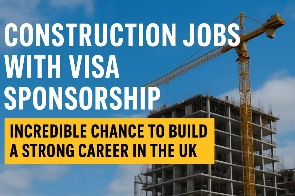 Construction Jobs with Visa Sponsorship: Incredible Chance to Build a Strong Career in the UK 2 construction jobs