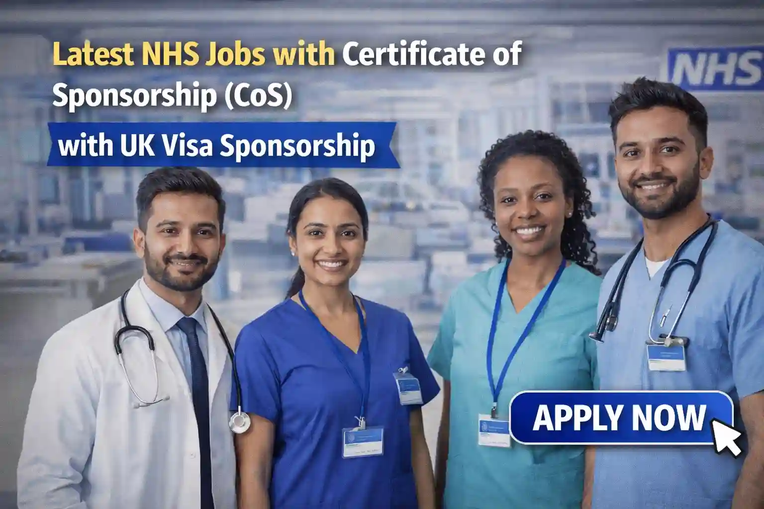 NHS Jobs with Certificate of Sponsorship