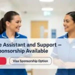 Care Assistant Jobs UK Sponsorship