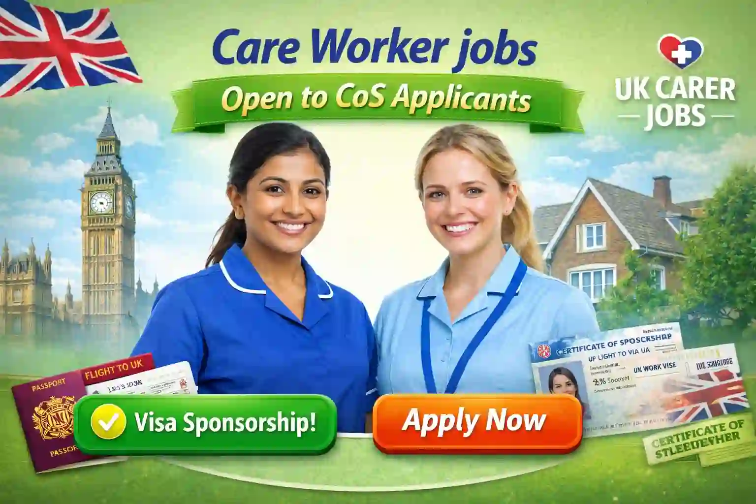 Care Worker jobs – Open to CoS Applicants with immediate vacancies ...