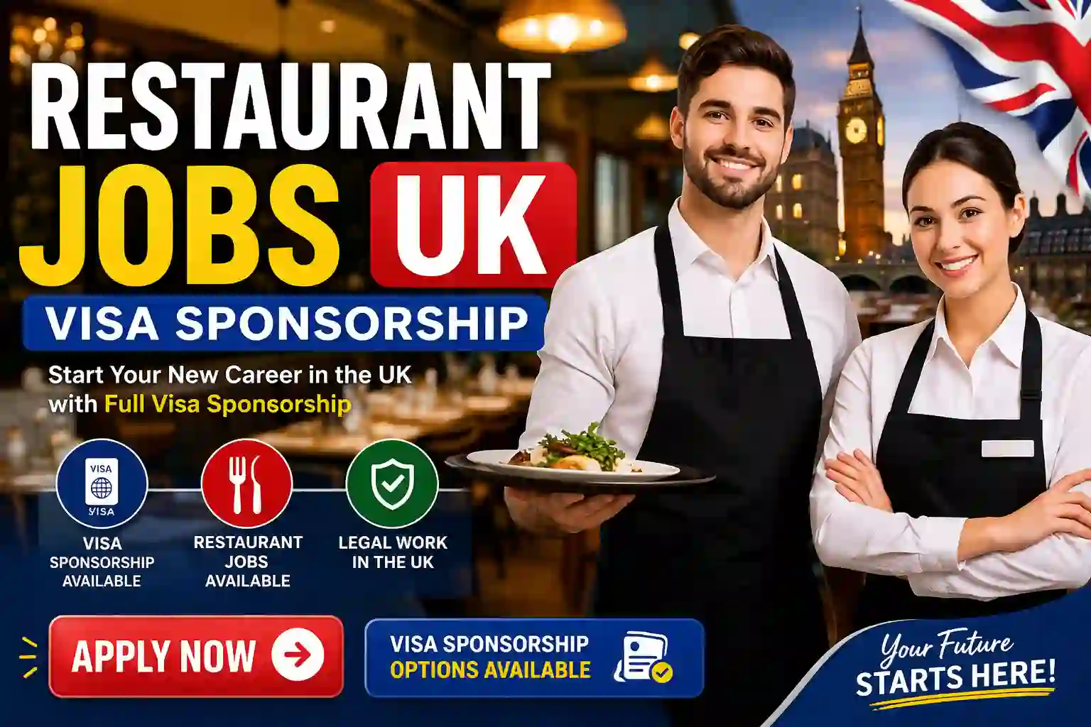 Restaurant Jobs UK Visa Sponsorship