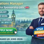 UK Manager Jobs Visa Sponsorship