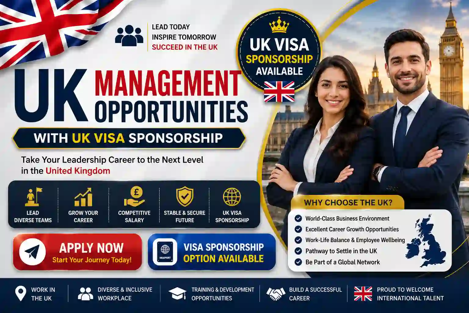 Manager Jobs With UK Visa Sponsorship