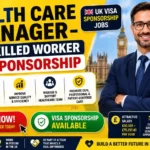 UK Healthcare Manager Jobs