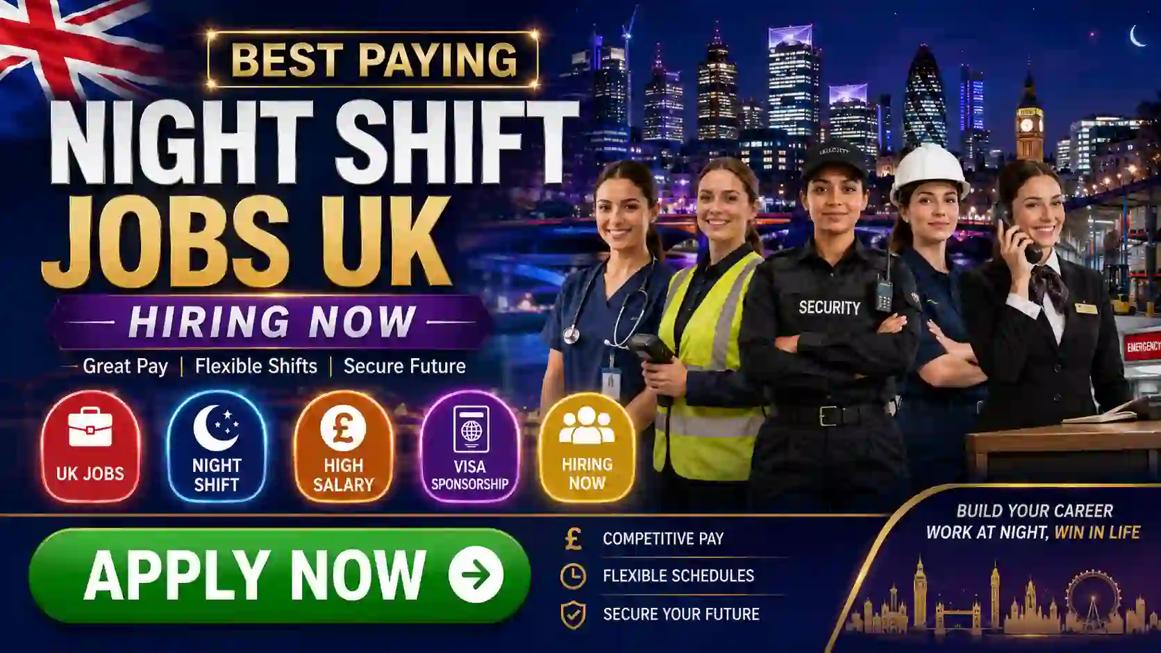 Best Paying Night Shift Jobs UK
