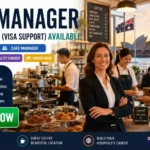 Cafe Manager Jobs with Visa Sponsorship