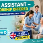 Healthcare Assistant Visa Sponsorship UK