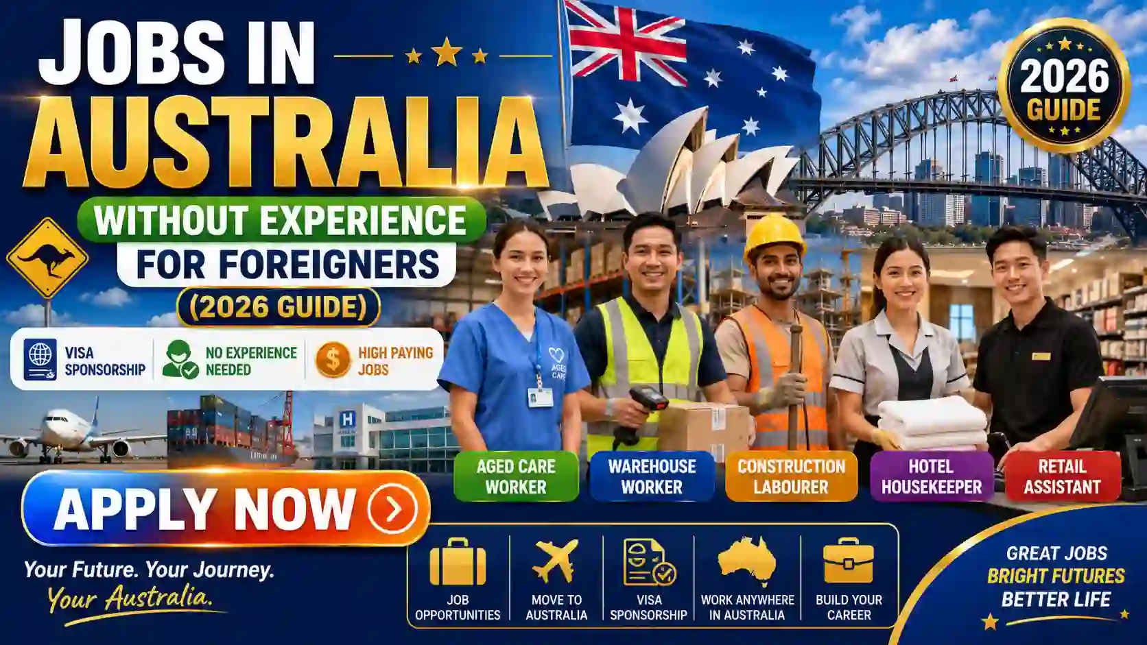Jobs in Australia Without Experience for Foreigners