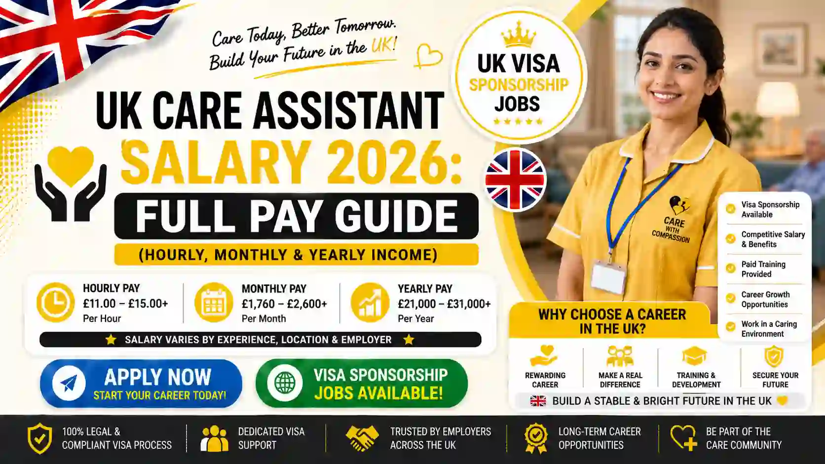 UK Care Assistant Salary 2026