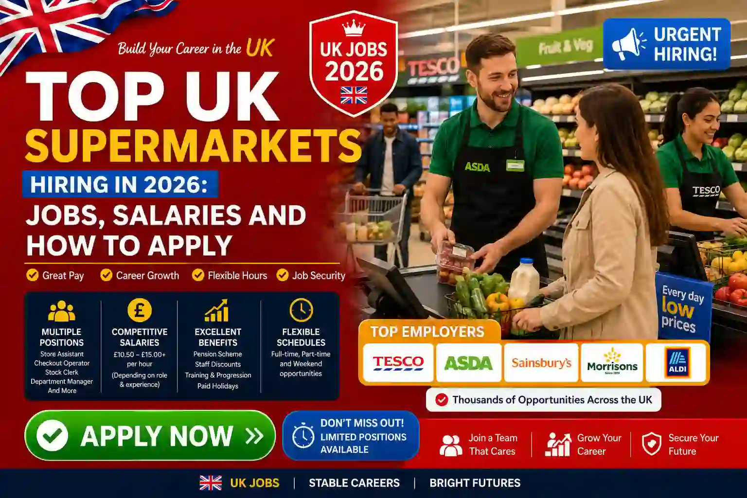 UK Supermarket Jobs 2026