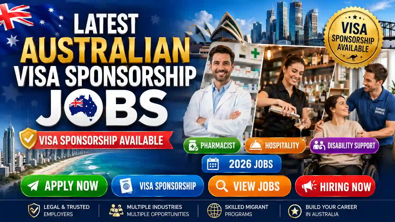Australian Visa Sponsorship Jobs 2026