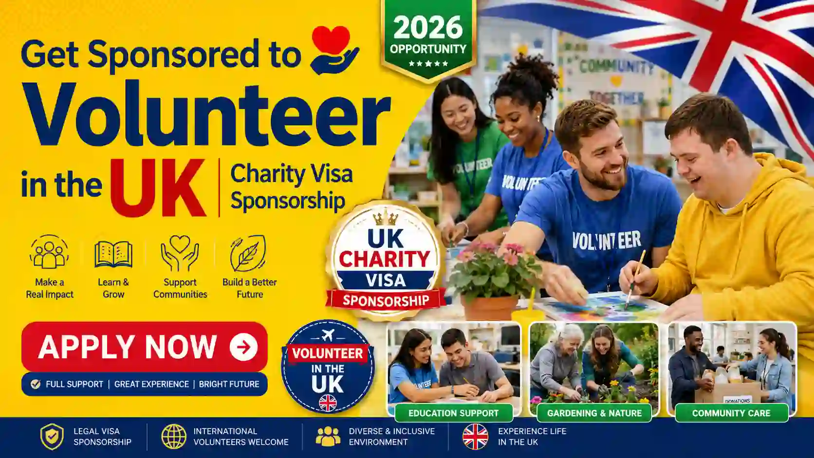 Charity Worker Visa Sponsorship