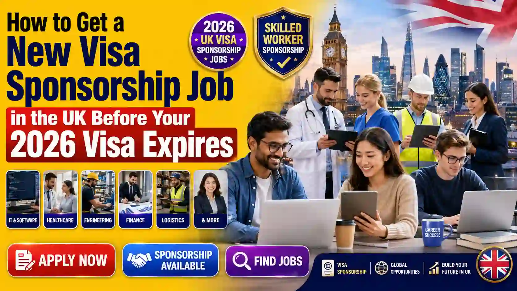 Find a New Visa Sponsorship Job in the UK