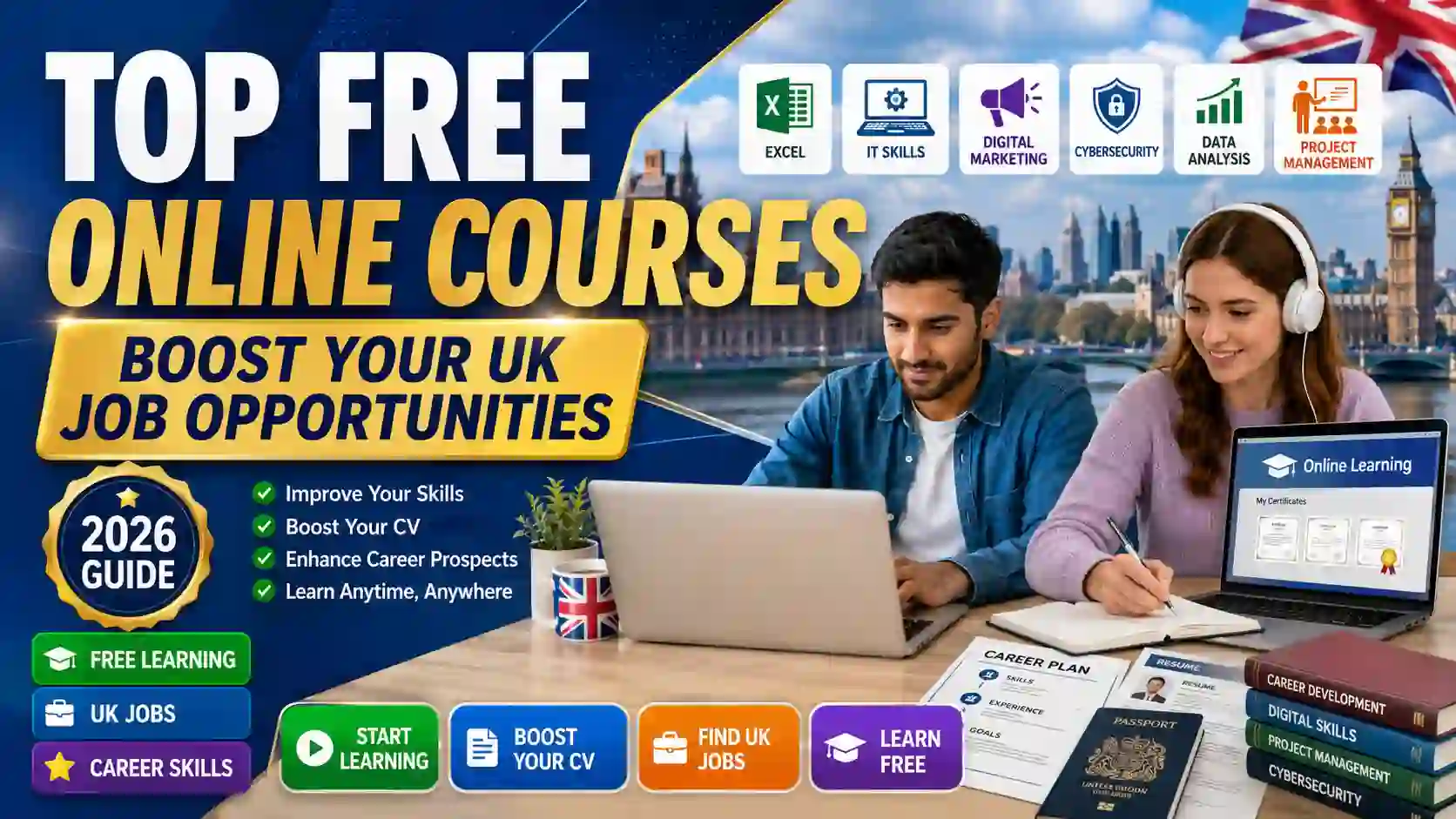 Free Online Courses for UK Jobs