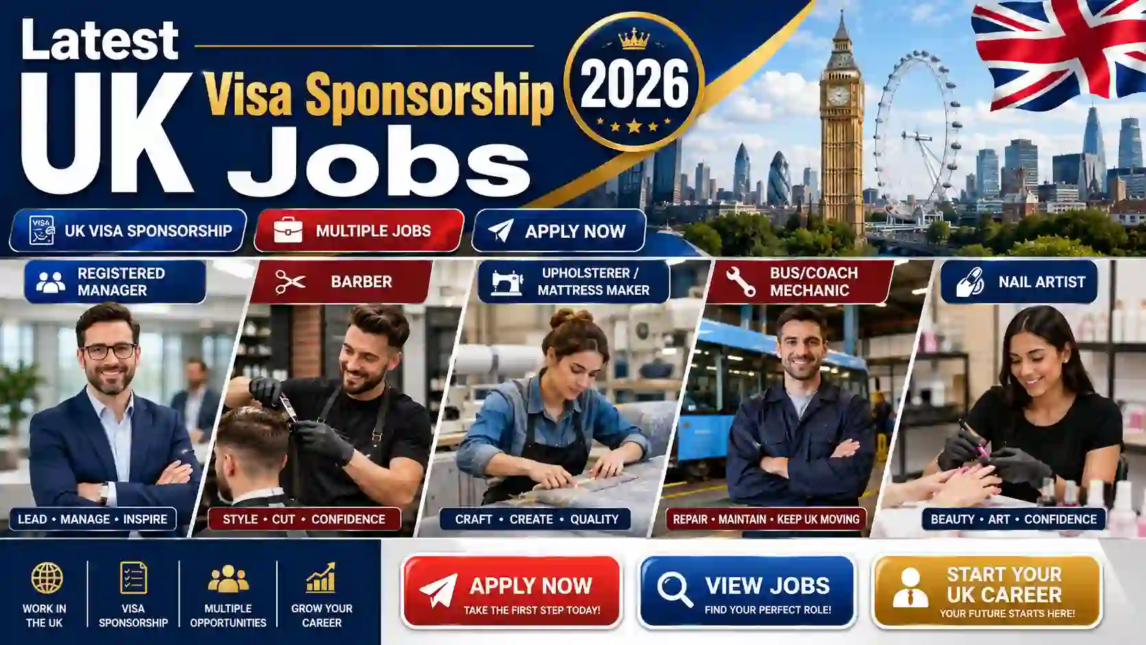 Latest UK Visa Sponsorship Jobs