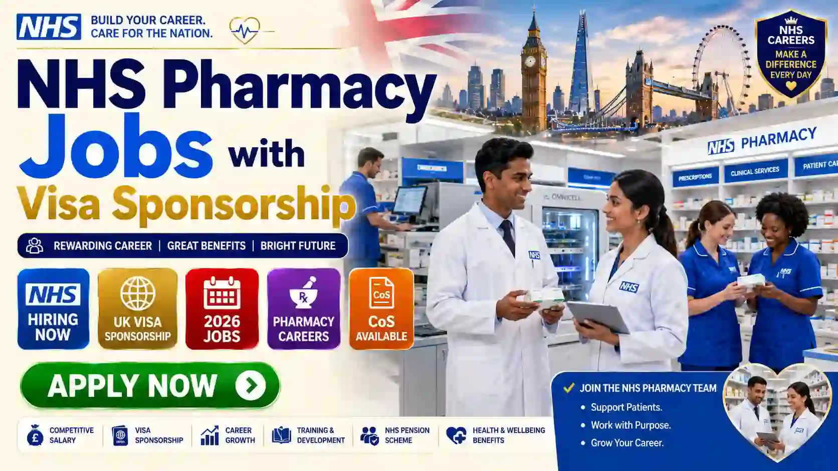 NHS Pharmacy Jobs with Visa Sponsorship