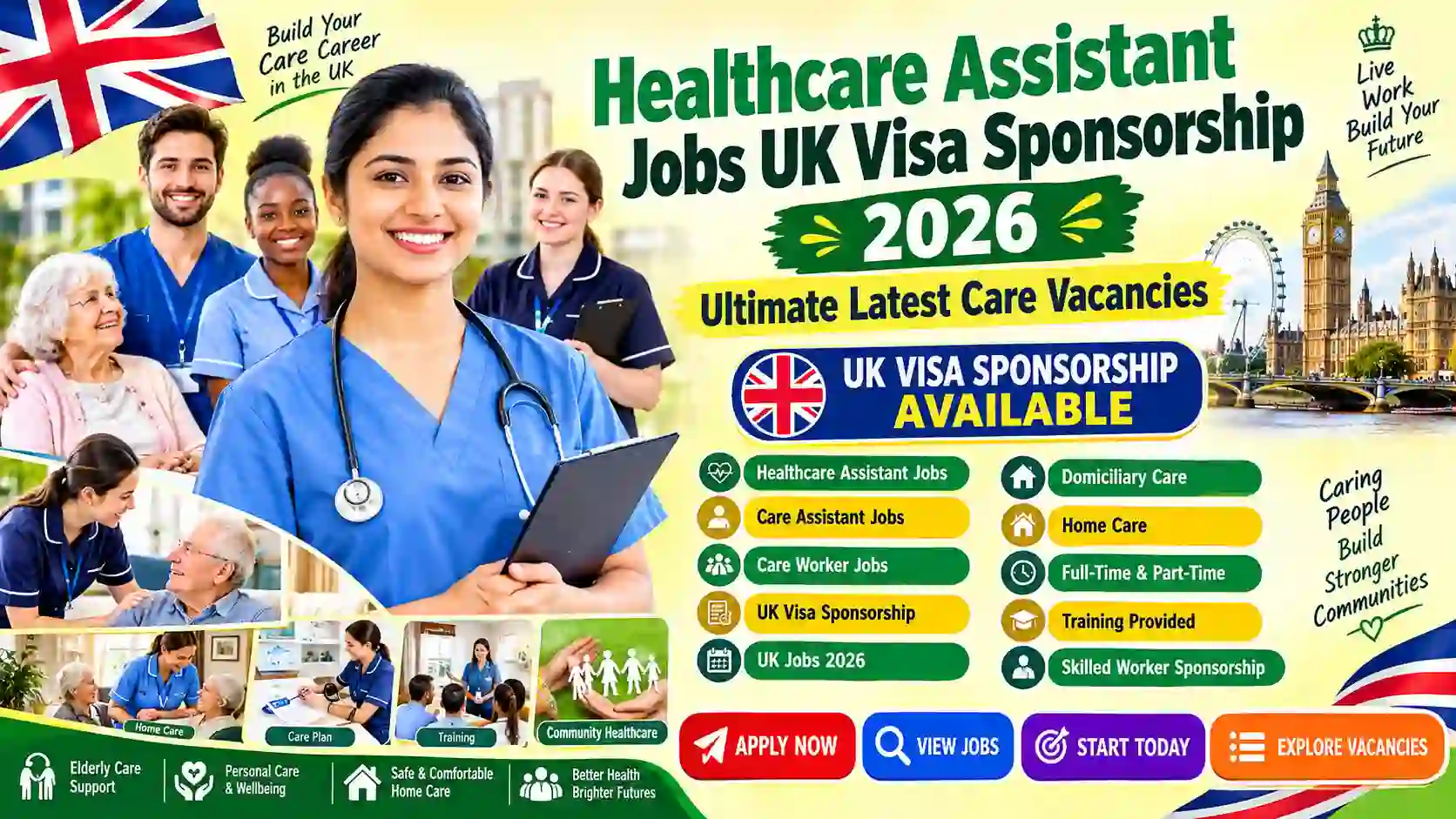 Health Care Assistant Jobs With UK Visa Sponsorship