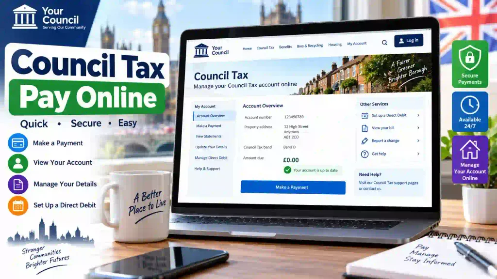 Pay Council Tax through a local council online account