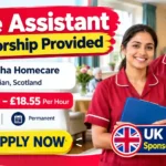 Male and female care assistants in a care home setting representing Care Assistant Sponsorship Provided jobs at Meloosha Homecare in East Lothian.
