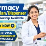 Pharmacy Technician Dispenser Visa Sponsorship Available in Enfield UK