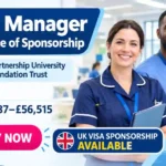 Ward Manager jobs at Essex Partnership University NHS Foundation Trust in Chelmsford, Essex, with Skilled Worker visa sponsorship considered.