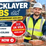 Bricklayer jobs in Inverness, Scotland, with UK Skilled Worker visa sponsorship available.