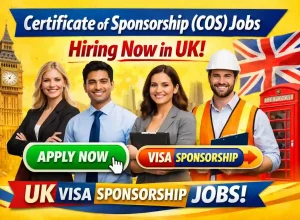 Certificate of Sponsorship (COS) Jobs