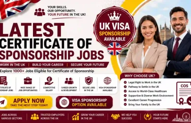 Certificate of Sponsorship Jobs UK
