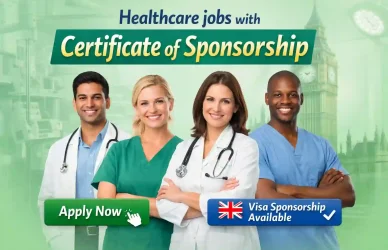 Healthcare Jobs with Certificate of Sponsorship