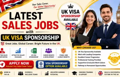 Latest Sales Jobs with UK Visa Sponsorship