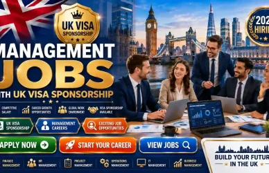 Management Jobs UK Visa Sponsorship